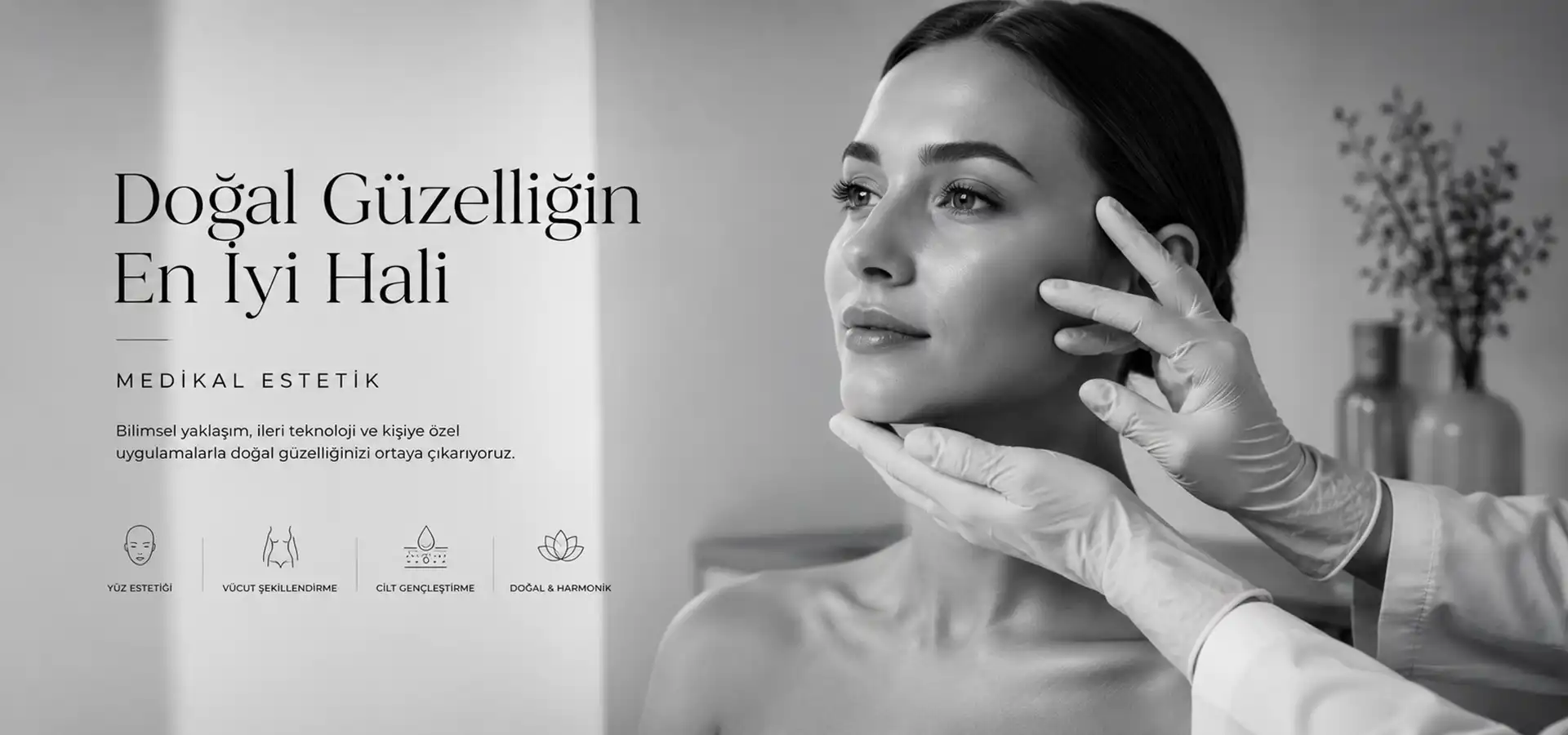 Dr. Aslı Tamer — siyah-beyaz klinik portre